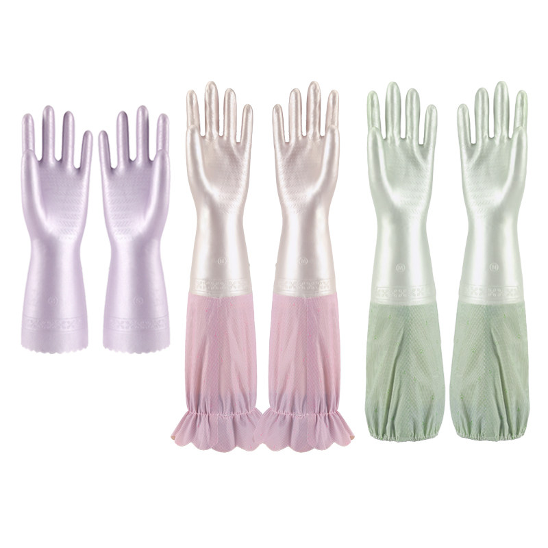 冬季防水防滑胶皮厨房手套女植绒洗衣服加厚加绒洗碗家务清洁手套,家庭/个人清洁工具,常规家务手套,淘宝优惠券,粉丝福利购,淘宝优惠卷