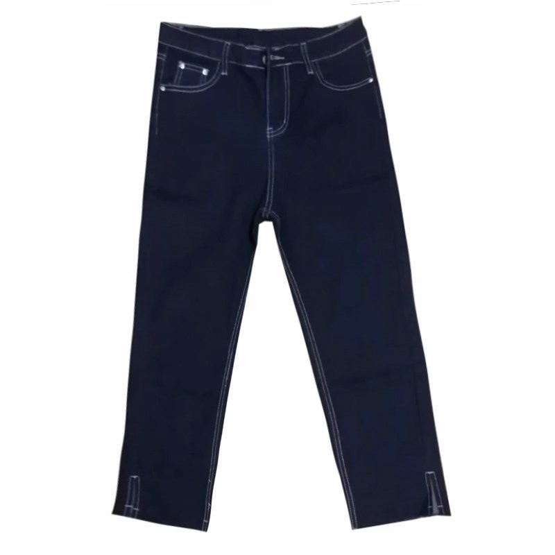 夏季薄款大码直筒开叉牛仔裤女弹力高腰胖妹妹巨显瘦八分烟管裤子,女装/女士精品,牛仔裤,淘宝优惠券,粉丝福利购,淘宝优惠卷