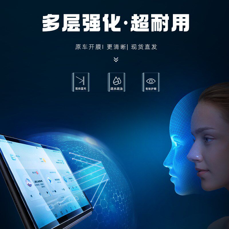 24款奥迪A4L中控导航显示屏幕钢化膜仪表保护贴膜车内用品装饰23