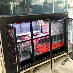 恋石坊高端背包式龙鱼缸金晶至纯超白静音大底滤反冲洗强排包邮