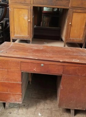 8090年代老物件老旧家具书桌复古怀旧衣橱衣柜民宿装饰摆件道具