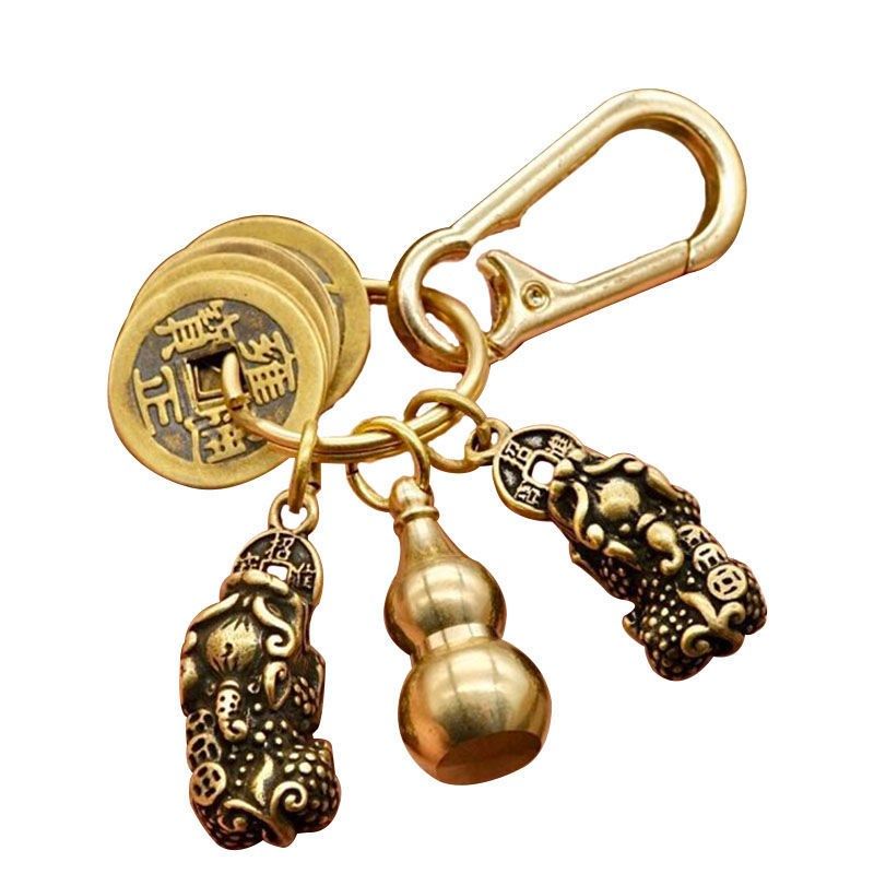 朱砂葫芦黄铜十二生肖貔貅钥匙扣挂件招财五帝钱创意男女礼物个性,节庆用品/礼品,钥匙扣,淘宝优惠券,粉丝福利购,淘宝优惠卷
