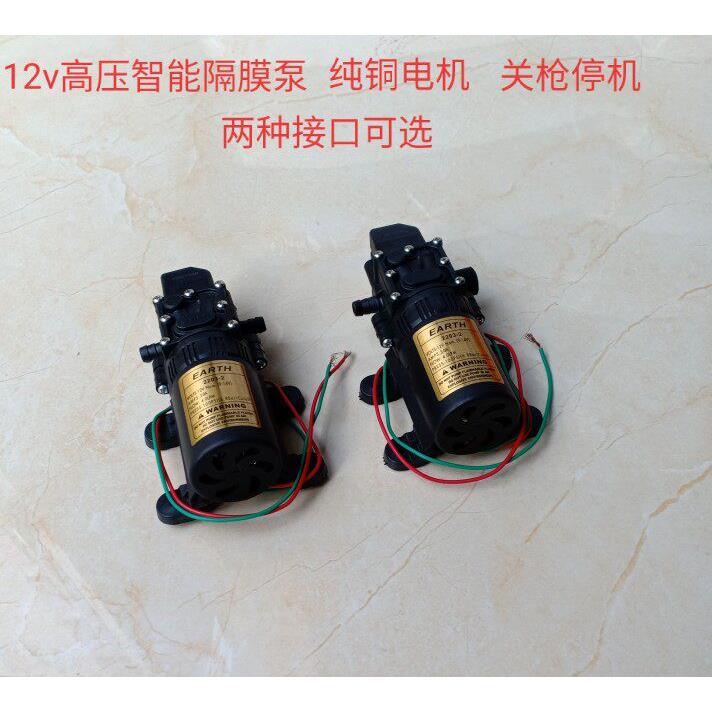 12v电动喷雾器电动隔膜泵智能泵高压水泵洗车水泵空调家电清洗泵