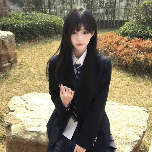 【月落灼灼】黑长直假发Lolita少萝甜美J减龄K整顶全头套jk仿真