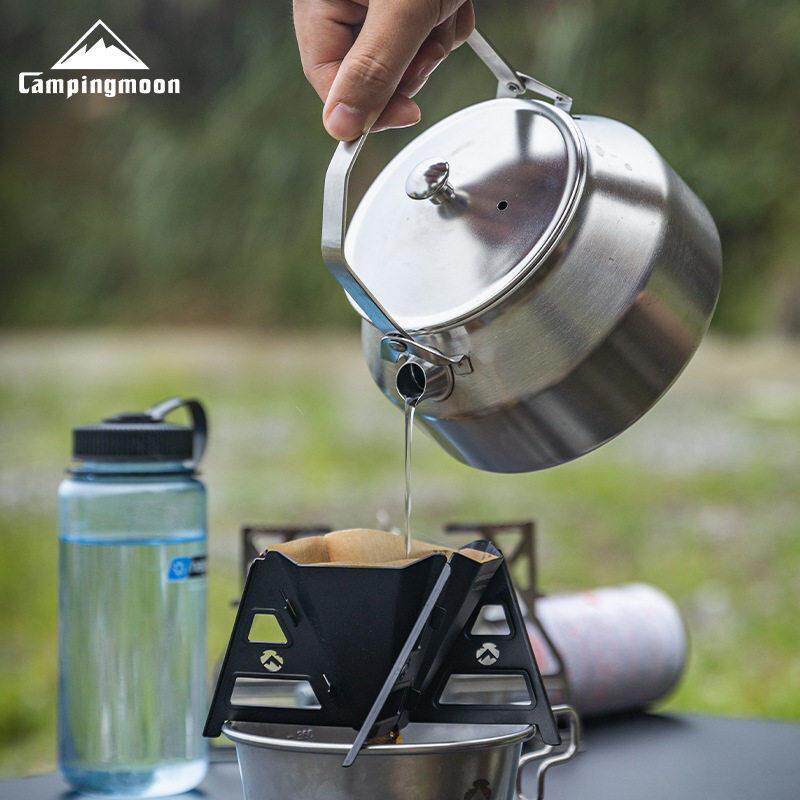 柯曼户外304不锈钢烧水壶茶隔野营茶漏居家露营多用泡茶过滤配件