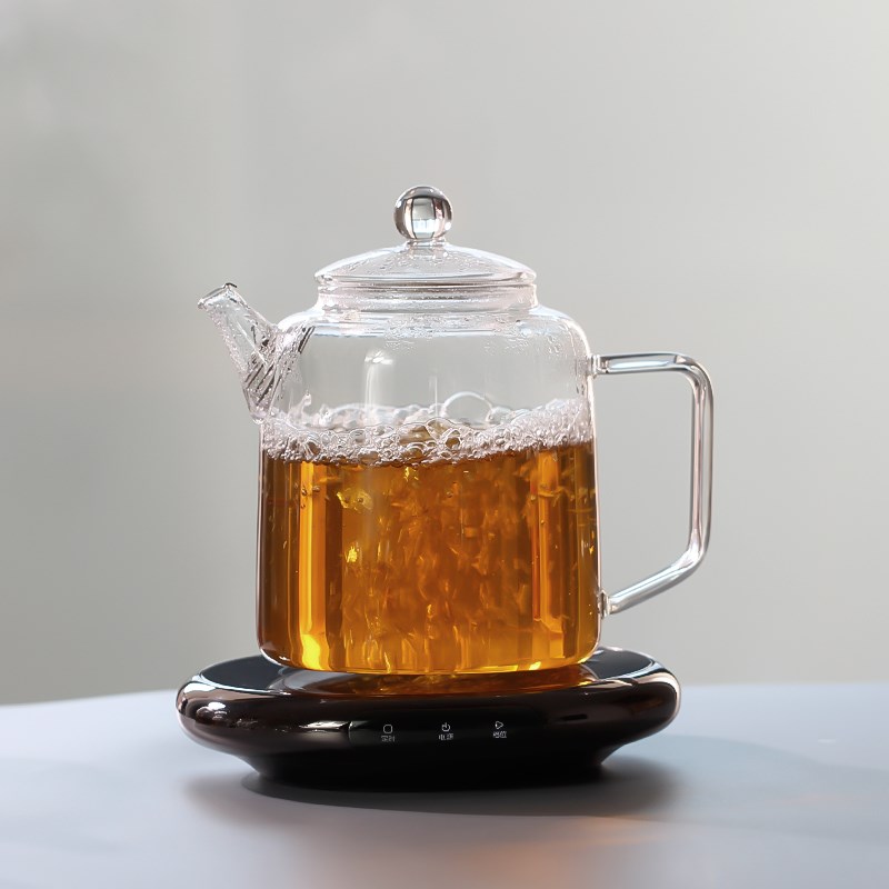全玻璃养生壶 高硼硅纯玻璃耐高温煮茶器 大容量家用高颜值泡茶壶图片