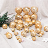金色珠光球3 10cm圣诞球6CM8CM10CM圣诞节装 饰品吊饰品圣诞树挂件
