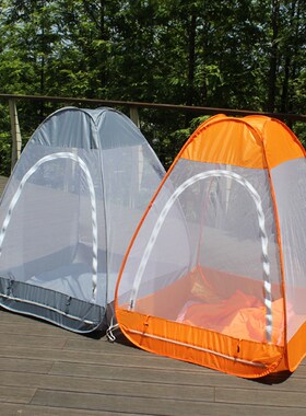 可坐可躺的户外自动打坐帐篷禅修蚊帐瑜珈蚊帐大号打坐拜垫包邮