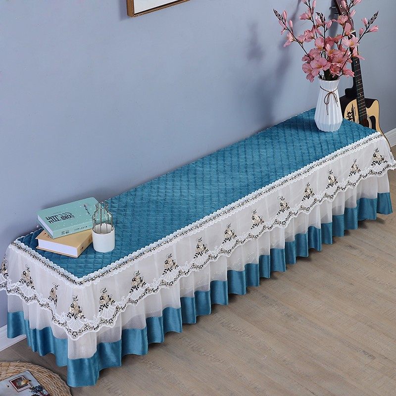 欧式电视柜桌布盖布蕾丝布艺长方形客厅梳妆台长条桌布防尘盖巾罩
