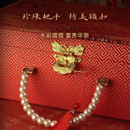 彩礼钱盒子高端结婚订婚提亲10万20万现金聘礼盒大号陪嫁妆礼金箱