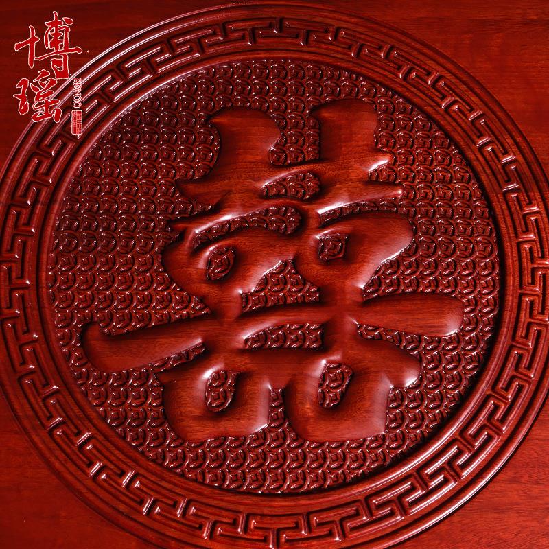 香樟木箱子婚嫁仿古雕花嫁妆箱结婚收纳储物箱首饰衣箱储物字画