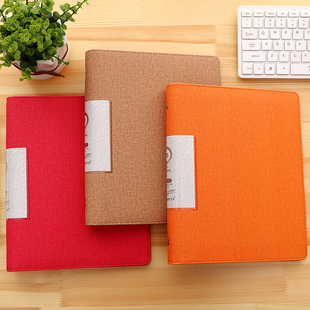 皮面b5/26孔活页夹外壳笔记本活页金属夹资料收纳夹大容量定制