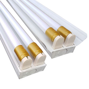 高亮t8led灯管日光灯双管三管单管带罩灯架1.2米吊灯超市车库学校