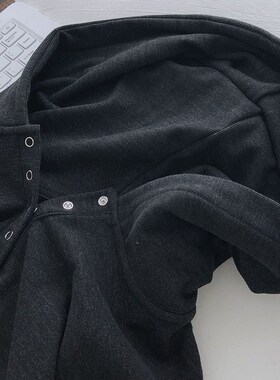 JU显瘦/软绵绵加厚加绒内搭宽松打底衫女秋冬连帽长袖T恤学生上衣