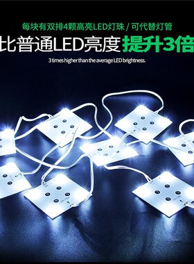漫反射区块链灯条led高亮软膜灯箱背光源220V模组硬灯条
