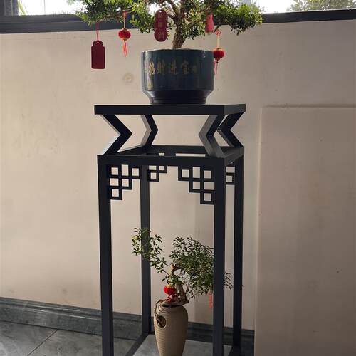新中式承重型户外铝合金盆景架鱼缸架花架子(可定制)