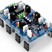 AB18双声道功放板带散热器170 92mm