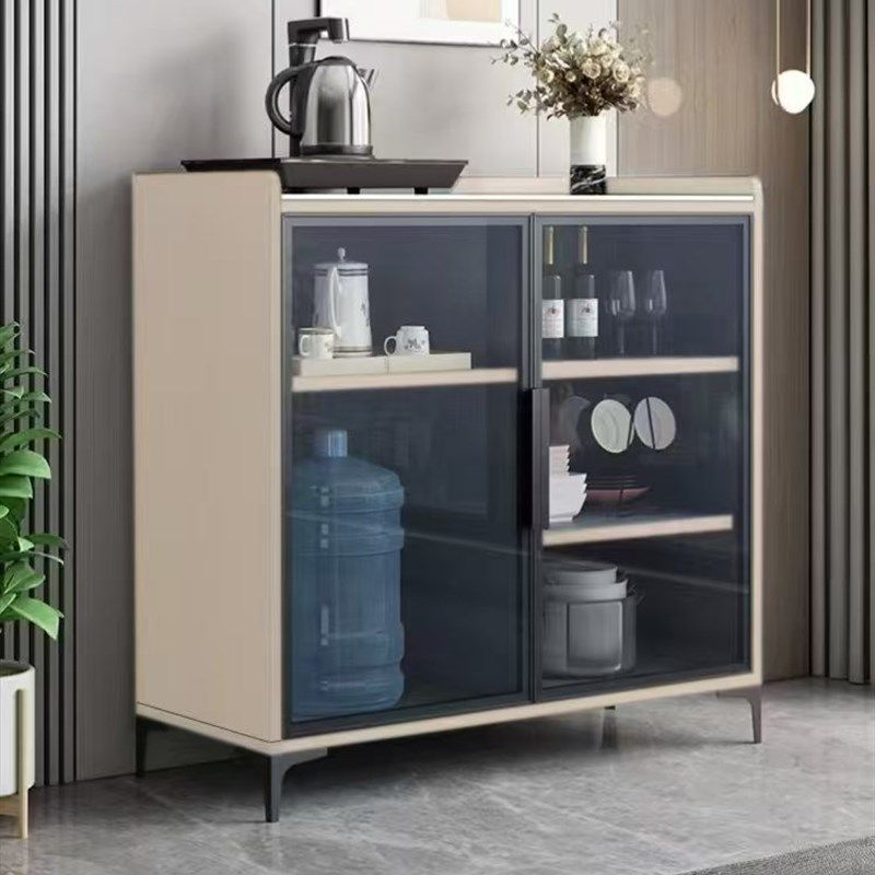 奶油风岩板储物柜办公室家用茶吧机咖啡机茶桌边柜下置水桶多功能,住宅家具,餐边柜,淘宝优惠券,粉丝福利购,淘宝优惠卷