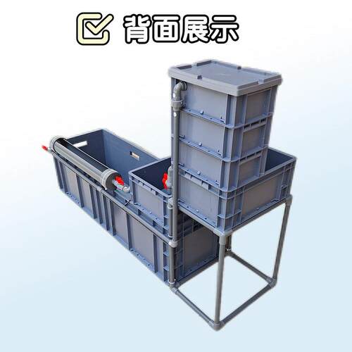 养龟箱生态滴漏过滤附泵滤材 溪流缸宠物用品大型鱼缸套装