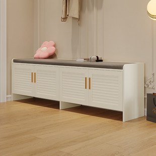 换鞋凳铝合金家用门口鞋柜户外庭院防水防晒大容量坐凳一体收纳柜