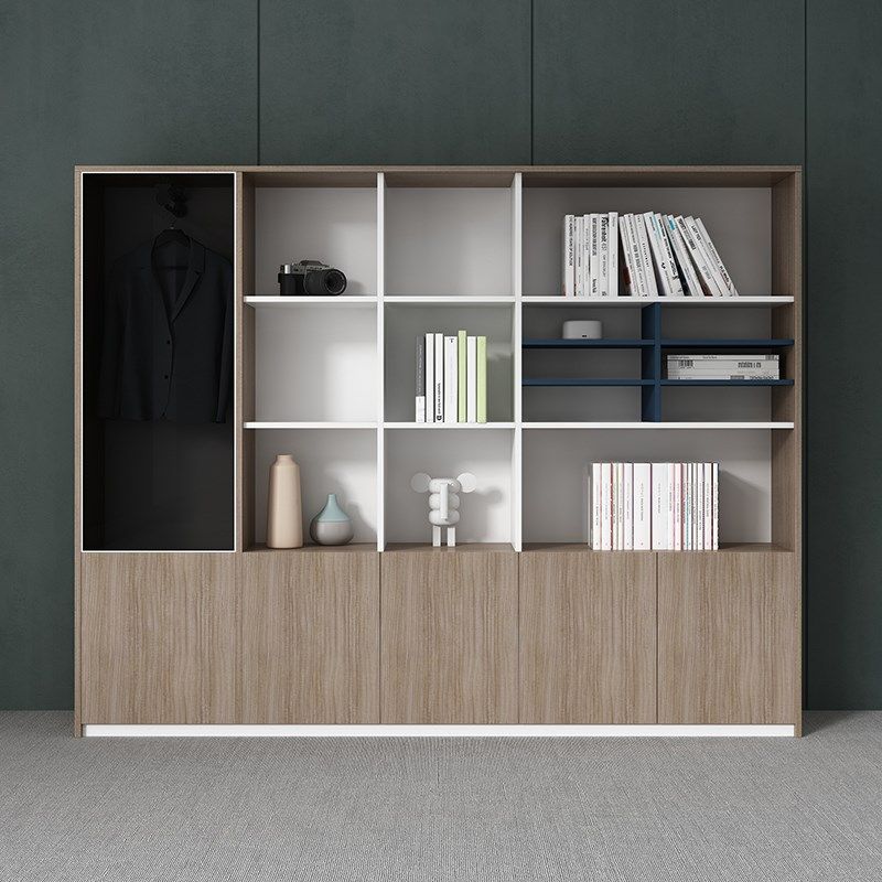 办公室背景柜木质文件柜壁柜资料柜储物柜靠墙书柜展示柜子背景柜,商业/办公家具,文件柜,淘宝优惠券,粉丝福利购,淘宝优惠卷