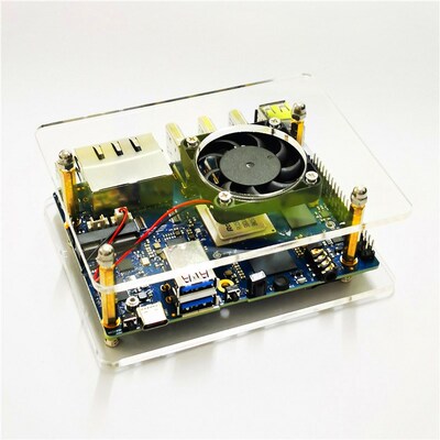 香橙派5Plus OrangePi集群外壳多层堆叠透明亚克力外壳风扇散热片