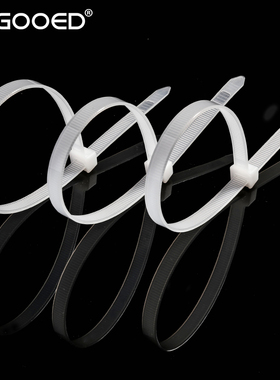 自锁式尼龙扎带10x600mm塑料国标捆白黑色大号卡扣包邮捆线固定条