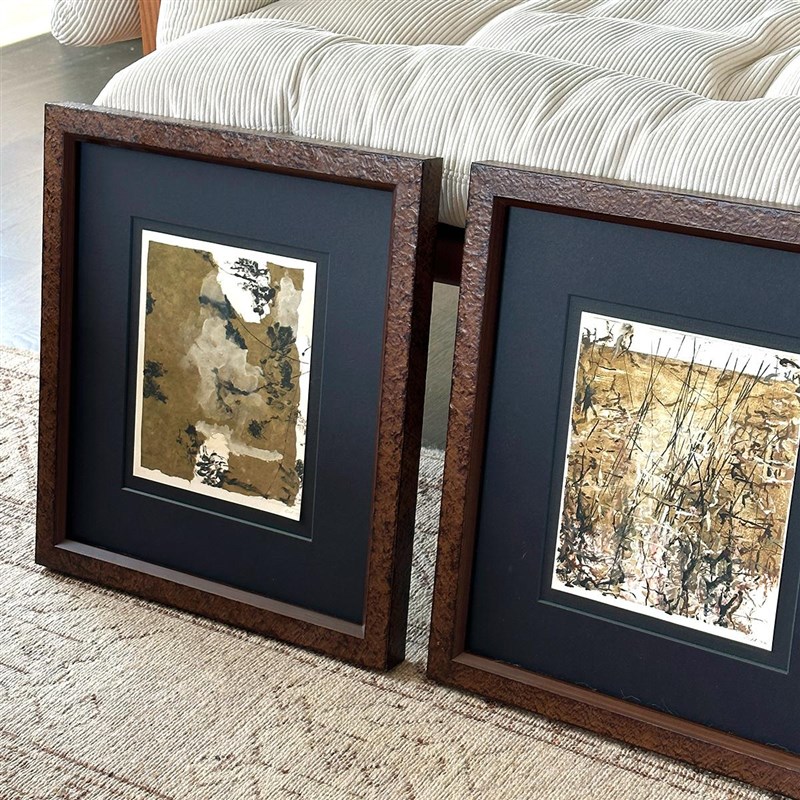 如烟】木吉中古风高级客厅装饰画玄关背景墙挂画设计师书房画