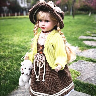 日常超大号俄罗斯陶瓷人偶娃娃可爱出口欧美婚庆个性家居装饰摆件