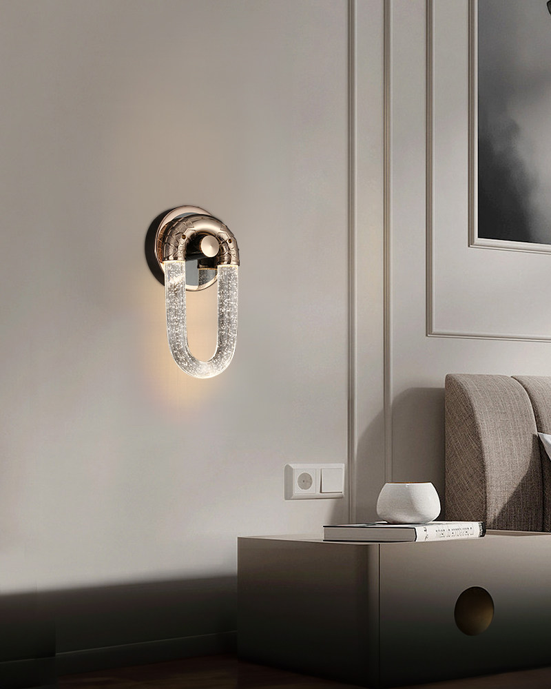 气泡水晶壁灯高级感轻奢客厅电视装饰背景墙灯卧室床头楼梯过道灯