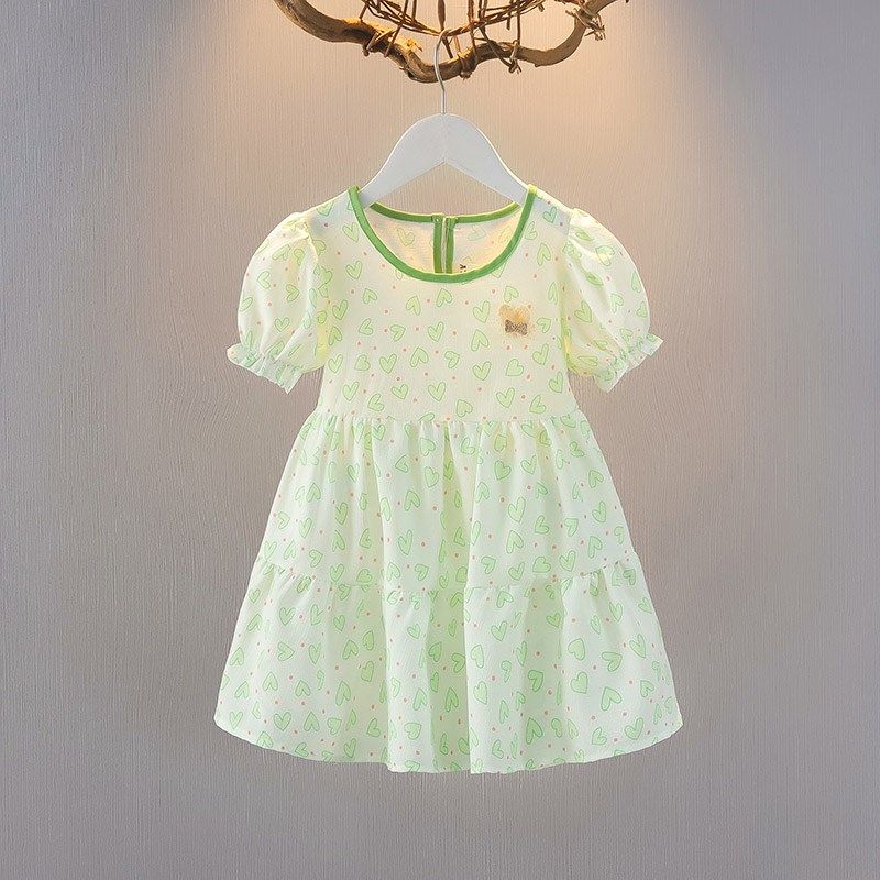 女童雪纺连衣裙2024夏季新款薄款宝宝裙夏装凉快圆领碎花收腰裙子,童装/婴儿装/亲子装,连衣裙,淘宝优惠券,粉丝福利购,淘宝优惠卷