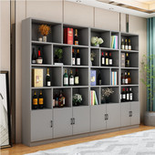 定制酒柜酒架隔断置物柜实木家用分层收纳柜子靠墙客厅组合展示柜