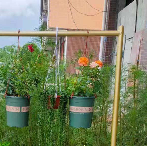 吊篮花盘悬挂落地式花店绿萝盆栽花架壁挂阳台家用装饰多层置物架