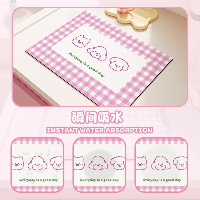 xipiplab厨房台面沥水垫硅藻泥碗碟碗筷隔热茶盘杯垫吸水垫餐垫,居家布艺,厨房地垫,淘宝优惠券,粉丝福利购,淘宝优惠卷