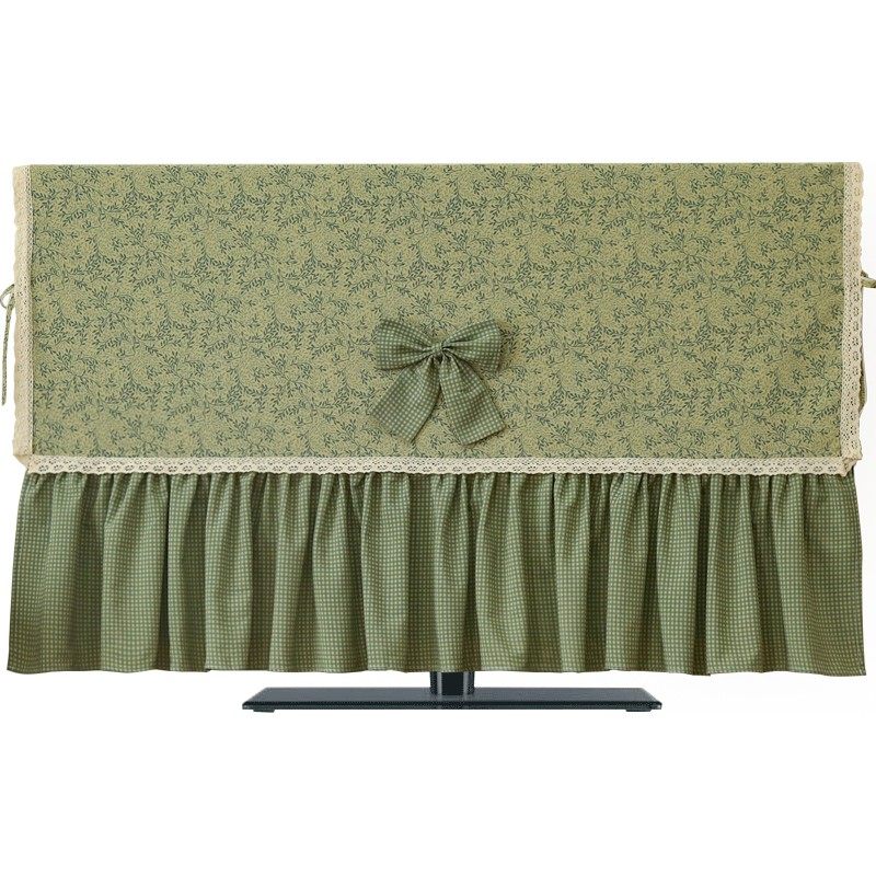 新液晶电视罩套电视机盖巾布艺田园美式韩中式台挂式全包防尘罩