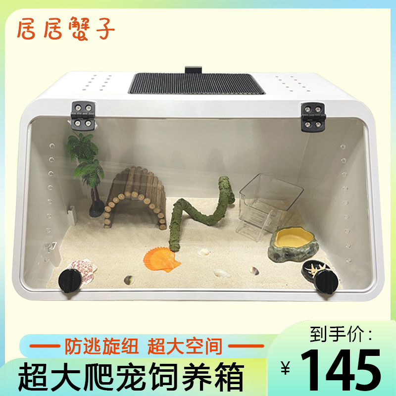 爬宠饲养箱寄居蟹饲养套餐超大斜面饲养箱乌龟缸爬宠造景水陆缸,宠物/宠物食品及用品,爬宠躲避/造景,淘宝优惠券,粉丝福利购,淘宝优惠卷