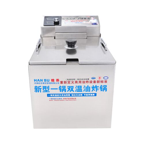 晗苏台式油炸锅商用双缸油炸机炸串炸鸡摆摊设备恒温电炸锅电炸炉