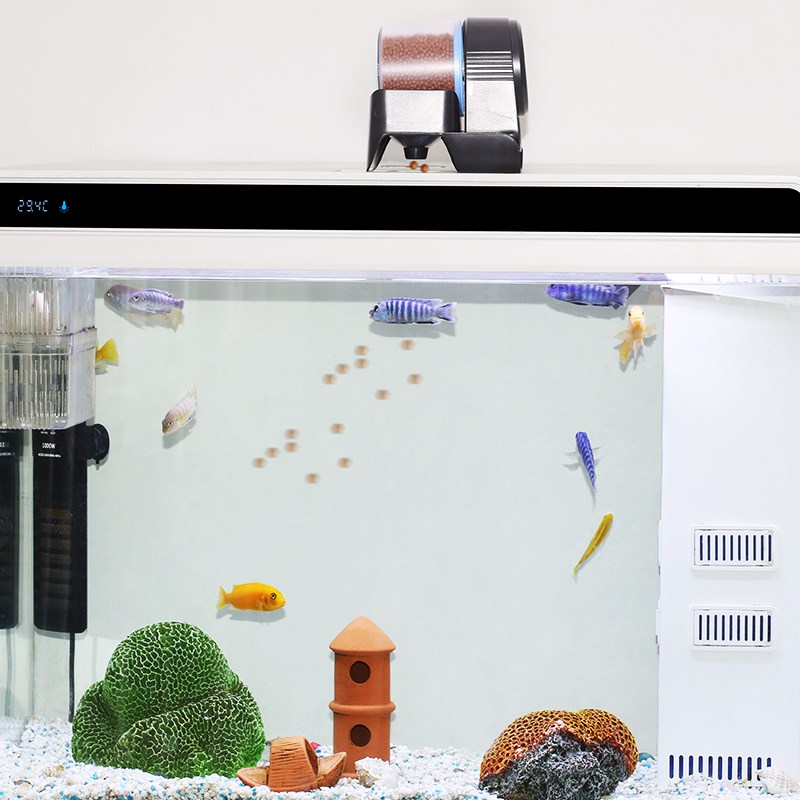 鱼缸喂食器智能定时投食器锦鲤观赏鱼乌龟粮封闭水族箱自动喂小鱼