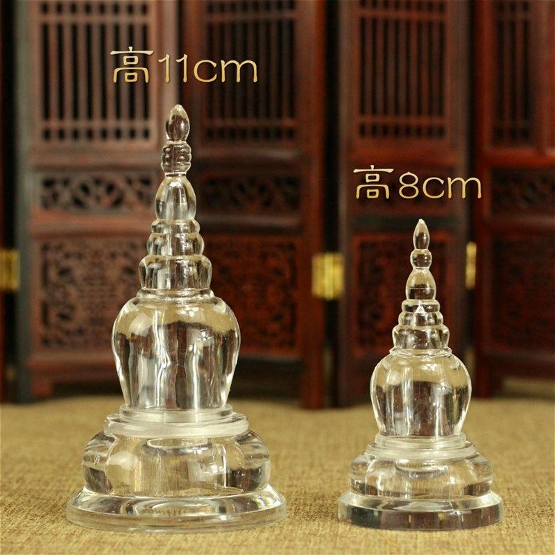 透明塔大小号 亚克力水晶舍利塔 佛塔摆件  供奉舍利红花精致做工,家居饰品,桌面摆件,淘宝优惠券,粉丝福利购,淘宝优惠卷