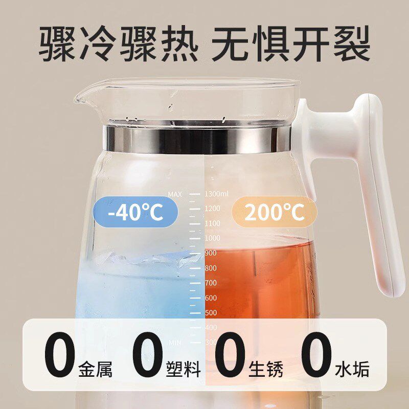 小壮熊全玻璃恒温壶婴儿热水壶温奶器智能烧水调奶器办公室养生壶