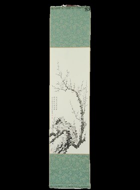 冬至数九图梅花九九消寒图卷轴 解压涂色diy书画挂画卷轴创意礼品