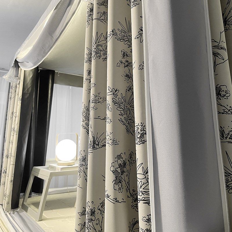 床帘强遮光大学生宿舍蚊帐一体式上下铺寝室专用上铺支架床幔单人