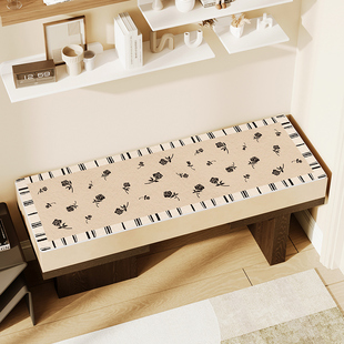 进门换鞋凳垫子玄关入户门口防滑软包卡座坐垫定制长方形椅垫套罩