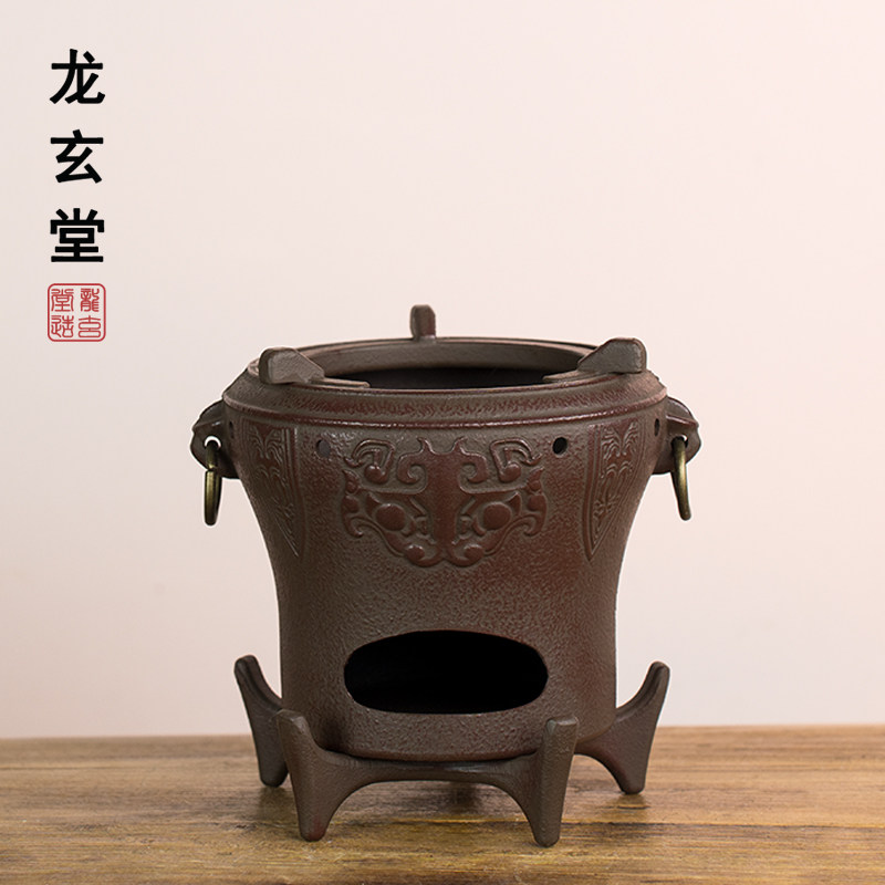 铜壶煮茶炉烧水壶纯手工紫铜黄铜泡茶壶仿铜炭炉炭火炉酒精炉煮茶