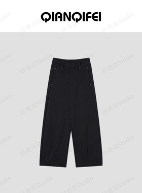 3-13F  新款高腰设计感宽松百搭阔腿休闲裤   61111