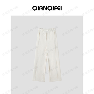 27H 宽松直筒肌理感休闲裤 高腰加绒云感裤 2888 Soul