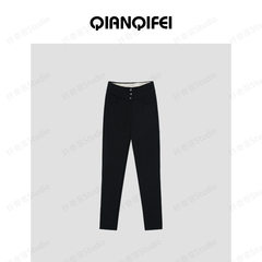 12-31H C新款高腰修身显瘦小脚鹅绒休闲裤 24063