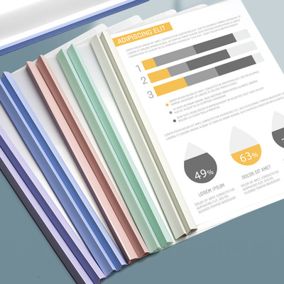 简繁抽杆夹a4资料夹拉杆夹文件夹大容量档案试卷书皮夹书夹子学生