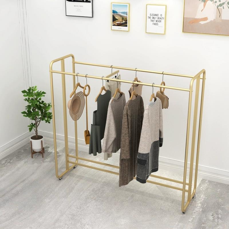服装展示架落地式服装店男女装店货架落地式上墙婚纱架中岛侧挂架