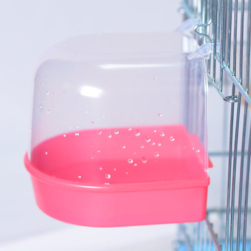 洗澡盆鸟用沐浴盆虎皮鹦鹉牡丹文鸟绣眼八哥用品用具两用鸟笼配件